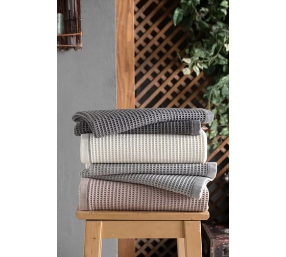 Полотенце вафельное Arya Home Arya Rob 70x140, Светло-розовый 8680943225832