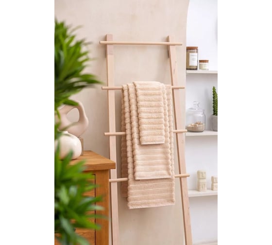 Полотенце Arya Home Arya Defna бамбук, 70x140 см, Бежевый 8680943224491