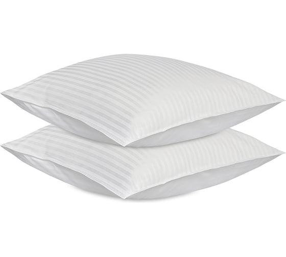 Набор наволочек Tkano из страйп-сатина из коллекции Essential, 70x70 см TK24-PC0014