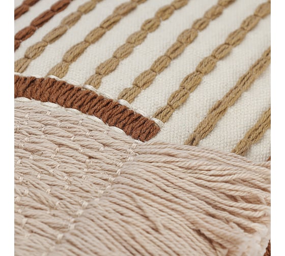 Чехол на подушку декоративный Tkano Beige geometry из коллекции Ethnic, 35x60 см TK24-CC0003