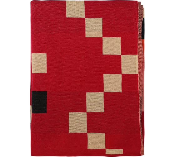 Плед Tkano из хлопка по мотивам башкирских орнаментов из коллекции Cultural Heritage, 130x180 см TK23-TH0010
