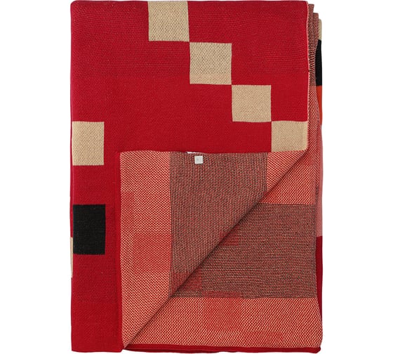Плед Tkano из хлопка по мотивам башкирских орнаментов из коллекции Cultural Heritage, 130x180 см TK23-TH0010