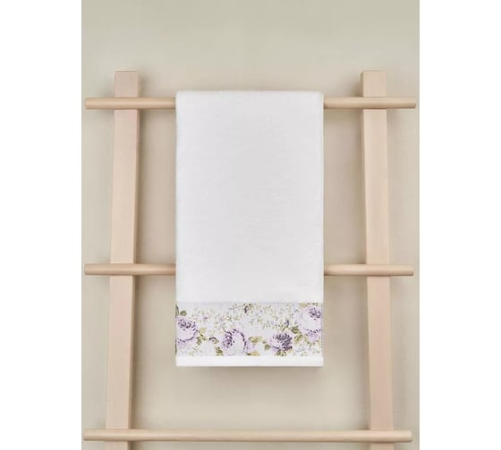Полотенце Arya Home Arya Desima 70x140 см, Белый, Лиловый 8680943228048 1