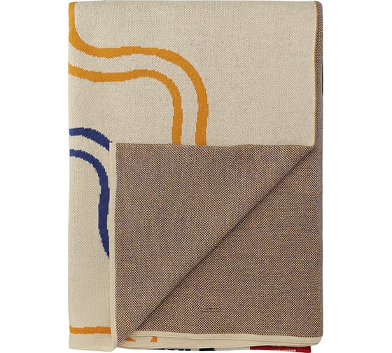Плед Tkano из хлопка по мотивам эвенских орнаментов из коллекции Cultural Heritage, 130x180 см TK23-TH0009