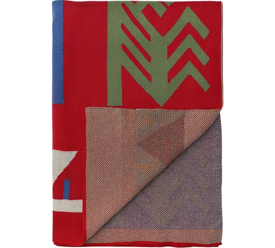 Плед Tkano из хлопка по мотивам чувашских орнаментов из коллекции Cultural Heritage, 130x180 см TK23-TH0012