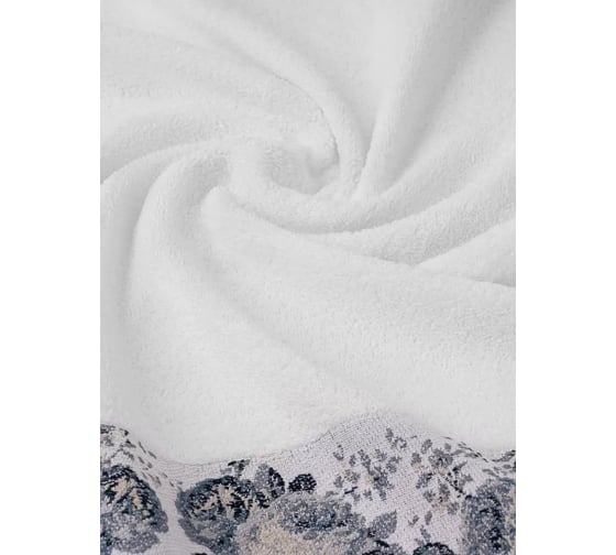Полотенце Arya Home Arya Desima 70x140 см, Белый, Синий 8680943228000