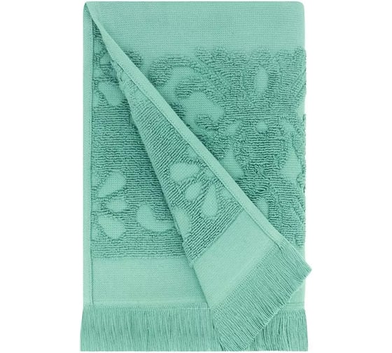 Полотенце Arya Home Arya Isabel Soft с бахромой, 50x90 см, Аква 8680943040848