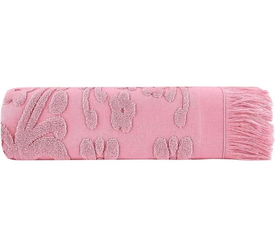 Полотенце Arya Home Arya Isabel Soft с бахромой, 30x50 см, Коралловый 8680943040763