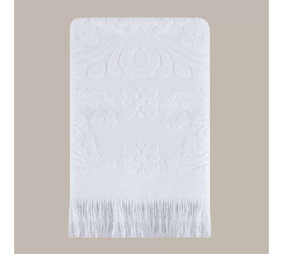 Полотенце Arya Home Arya Isabel Soft с бахромой, 50x90 см, Белый 8680943040770
