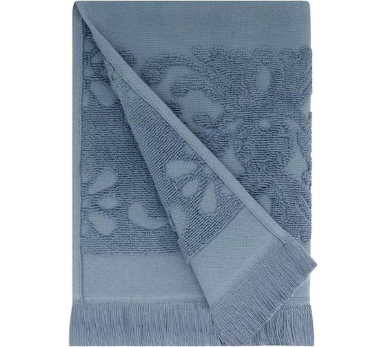 Полотенце Arya Home Arya Isabel Soft с бахромой, 50x90 см, Голубой 8680943040862