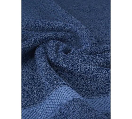 Полотенце Arya Home Arya Miranda Soft однотонное, 100x150 см, Темно-Синий 8680943039767