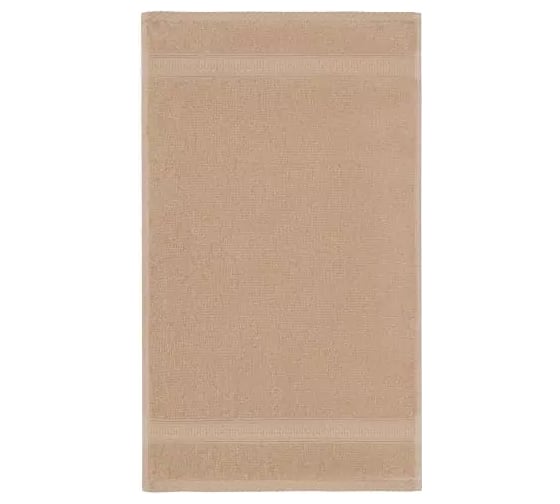 Полотенце Arya Home Arya Miranda Soft однотонное, 50x90 см, Бежевый 8680943039354