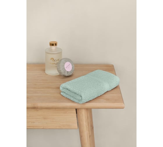 Полотенце Arya Home Arya Miranda Soft однотонное, 50x90 см, Мятный 8680943039439