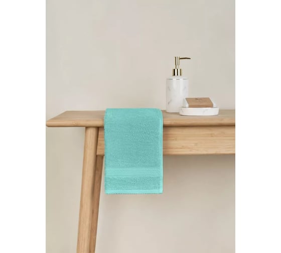 Полотенце Arya Home Arya Miranda Soft однотонное, 70x140 см, Аква 8680943039576
