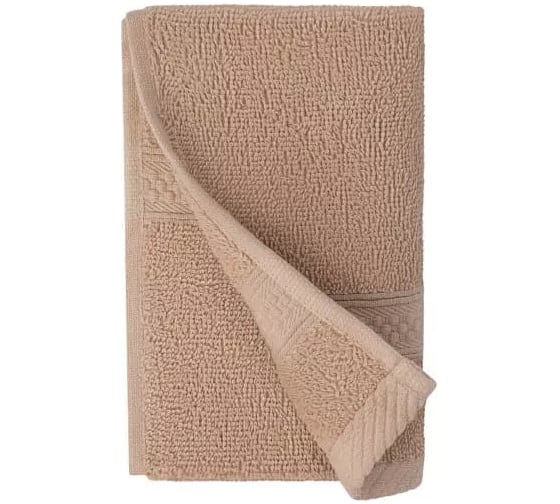 Полотенце Arya Home Arya Miranda Soft однотонное, 70x140 см, Бежевый 8680943039507