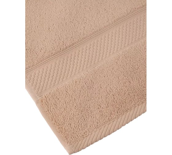 Полотенце Arya Home Arya Miranda Soft однотонное, 70x140 см, Бежевый 8680943039507