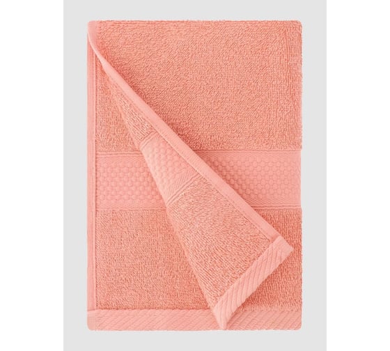 Полотенце Arya Home Arya Miranda Soft однотонное, 70x140 см, Коралловый 8680943039620