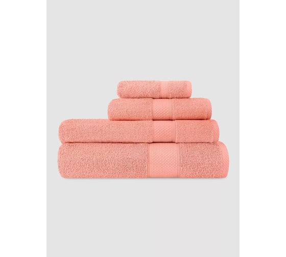 Полотенце Arya Home Arya Miranda Soft однотонное, 70x140 см, Коралловый 8680943039620