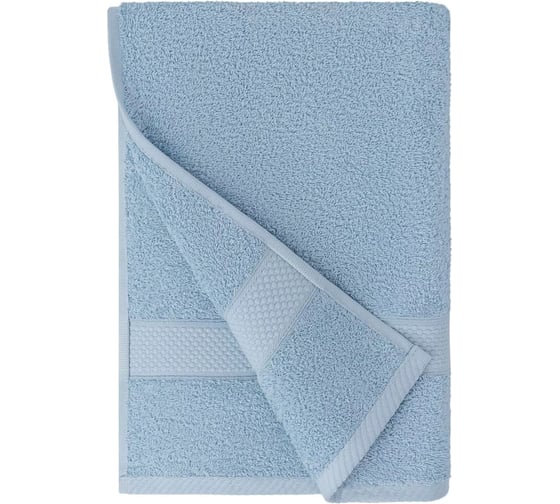 Полотенце Arya Home Arya Miranda Soft однотонное, 70x140 см, Светло-Голубой 8680943090096