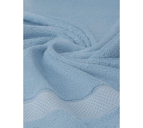 Полотенце Arya Home Arya Miranda Soft однотонное, 70x140 см, Светло-Голубой 8680943090096