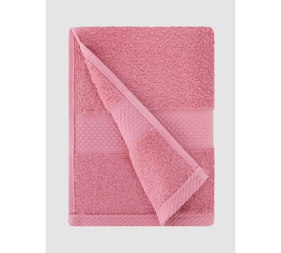 Полотенце Arya Home Arya Miranda Soft однотонное, 70x140 см, Сухая Роза 8680943039521
