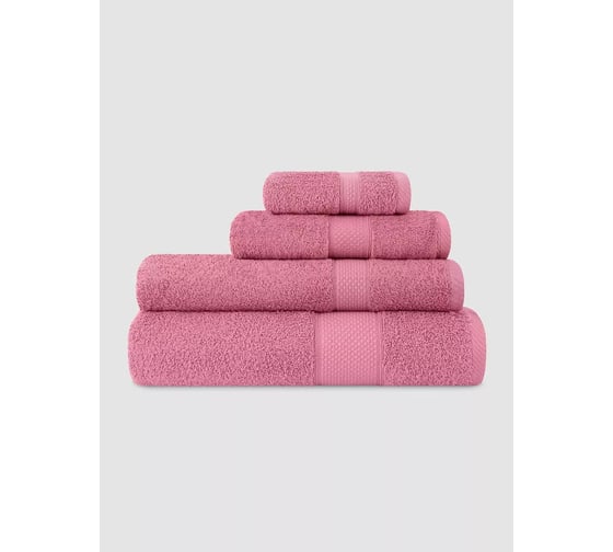 Полотенце Arya Home Arya Miranda Soft однотонное, 70x140 см, Сухая Роза 8680943039521