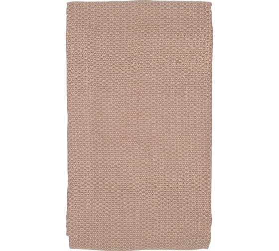 Покрывало Tkano из хлопка бежевого цвета с вафельным рисунком из коллекции Ethnic, 180x250 см TK19-BS0013