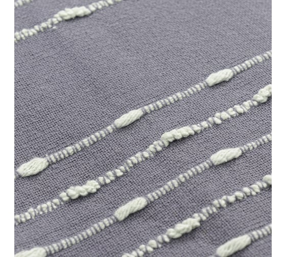 Покрывало Tkano из хлопка серого цвета с декоративной строчкой из коллекции Ethnic, 230x250 см TK19-BS0010