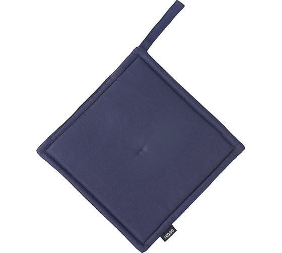 Прихватка Tkano из хлопка темно-синего цвета из коллекции Essential, 22x22 см TK22-PH0006