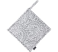 Прихватка Tkano серого цвета с принтом Спелая Смородина из коллекции Scandinavian touch, 22x22 см TK22-PH0008