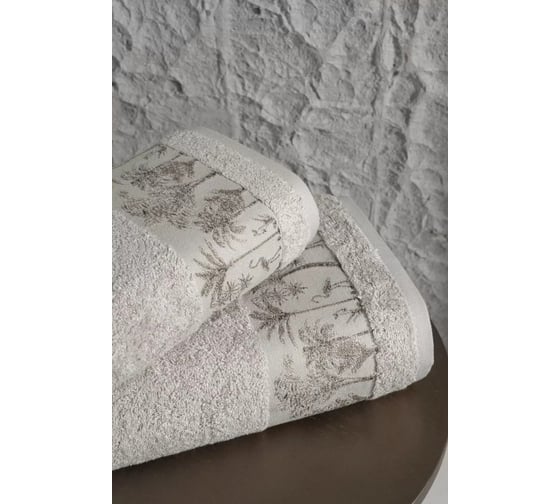 Полотенце Arya Home Arya Palm бамбуковое, 50x90 см, Бежевый 8680943233004