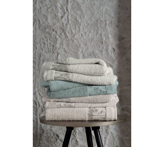 Полотенце Arya Home Arya Palm бамбуковое, 50x90 см, Бежевый 8680943233004