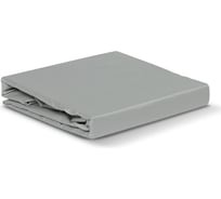 Простыня Tkano из сатина светло-серого цвета из коллекции Essential, 240x270 см TK19-SH0002