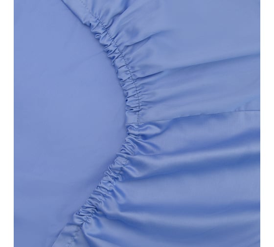 Простыня Tkano на резинке из сатина сиреневого цвета из коллекции Essential, 180x200x30 см TK22-FS0002