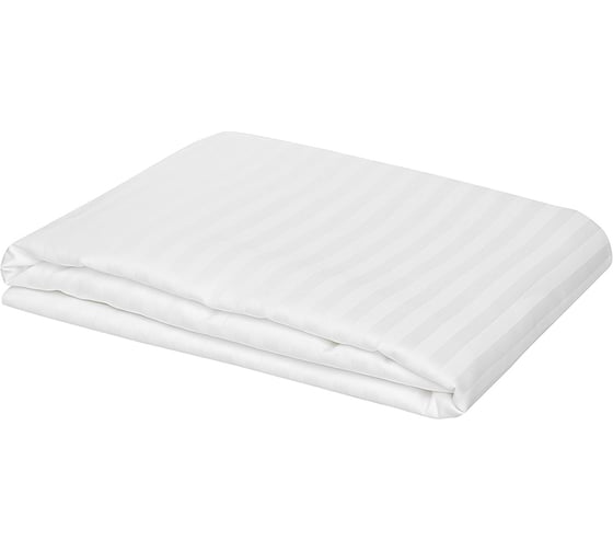 Простыня Tkano на резинке из страйп-сатина из коллекции Essential, 160x200x30 см TK24-FS0005