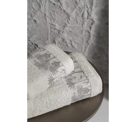 Полотенце Arya Home Arya Palm бамбуковое, 50x90 см, Камень 8680943232984