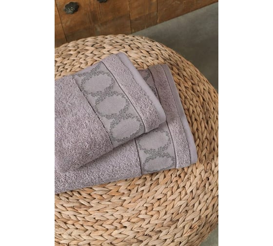 Полотенце Arya Home Arya Rita бамбуковое, 50x90 см, Сухая роза 8680943233080