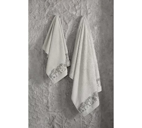 Полотенце Arya Home Arya Palm бамбуковое, 70x140 см, Камень 8680943232991