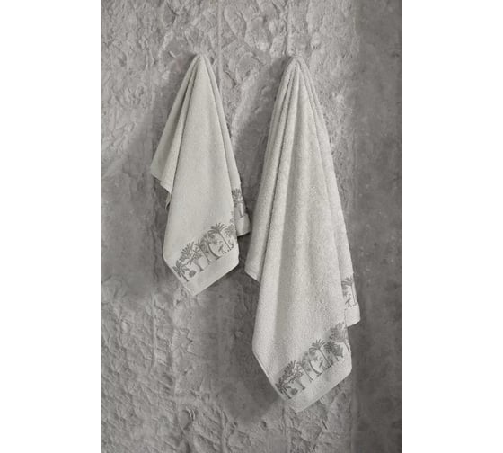 Полотенце Arya Home Arya Palm бамбуковое, 70x140 см, Камень 8680943232991 1