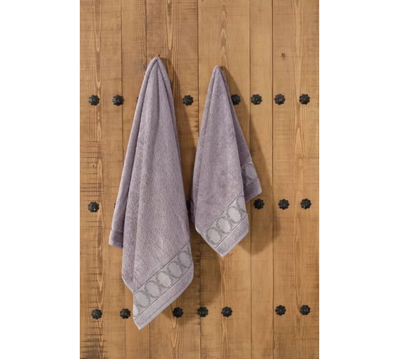 Полотенце Arya Home Arya Rita бамбуковое, 70x140 см, Сухая роза 8680943233097 1