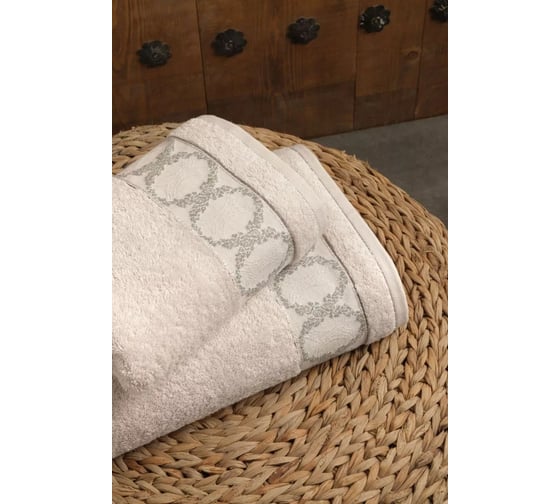 Полотенце Arya Home Arya Rita бамбуковое, 70x140 см, Пудра 8680943233059