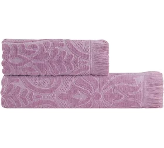 Полотенце Arya Home Arya Аmber жаккардовое, 50x90 см, Сухая роза 8680943211415