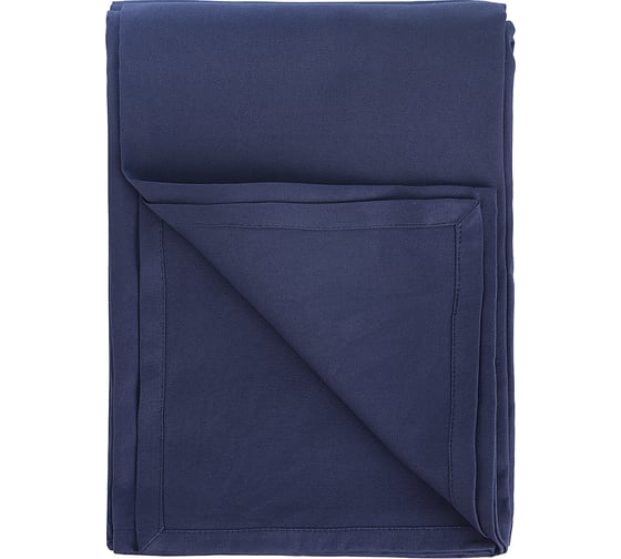 Скатерть Tkano из хлопка темно-синего цвета из коллекции Essential, 170x250 см TK22-TC0014