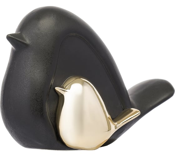 Декор из фарфора Tkano Black Birdie из коллекции Essential, 14,5x6x10 см TK24-DEC-BD0002
