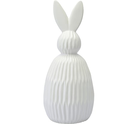 Декор из фарфора Tkano белого цвета Trendy Bunny из коллекции Essential, 12,5x12,5x30,5 см TK24-DEC-RA0003