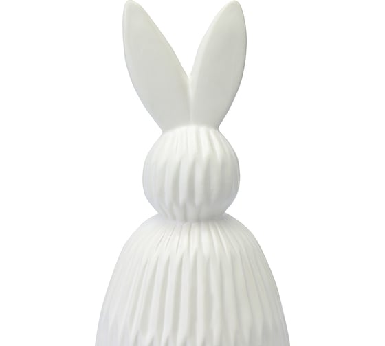 Декор из фарфора Tkano белого цвета Trendy Bunny из коллекции Essential, 12,5x12,5x30,5 см TK24-DEC-RA0003