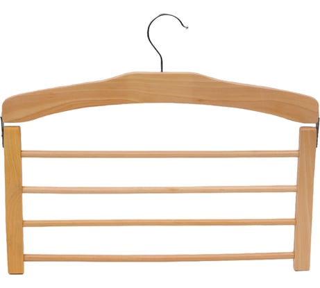 Деревянная вешалка для брюк Рыжий кот SS2 4 перекладины 311368