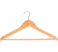 Деревянная вешалка Рыжий кот W2-P с перекладиной, эконом 311362