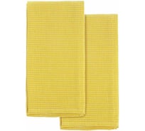 Набор из двух кухонных вафельных полотенец горчичного цвета из коллекции Essential Tkano 50x70 см TK22-TT0005