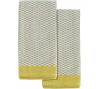 Набор из двух кухонных жаккардовых полотенец оливкового цвета из коллекции Essential Tkano 50x70 см TK22-TT0007